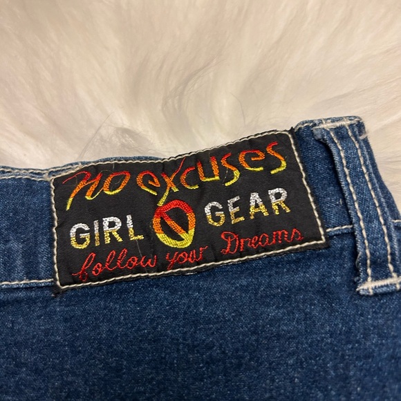 NO EXCUSES Vintage Y2K Cargo Pocket Denim Skirt - Picture 8 of 11